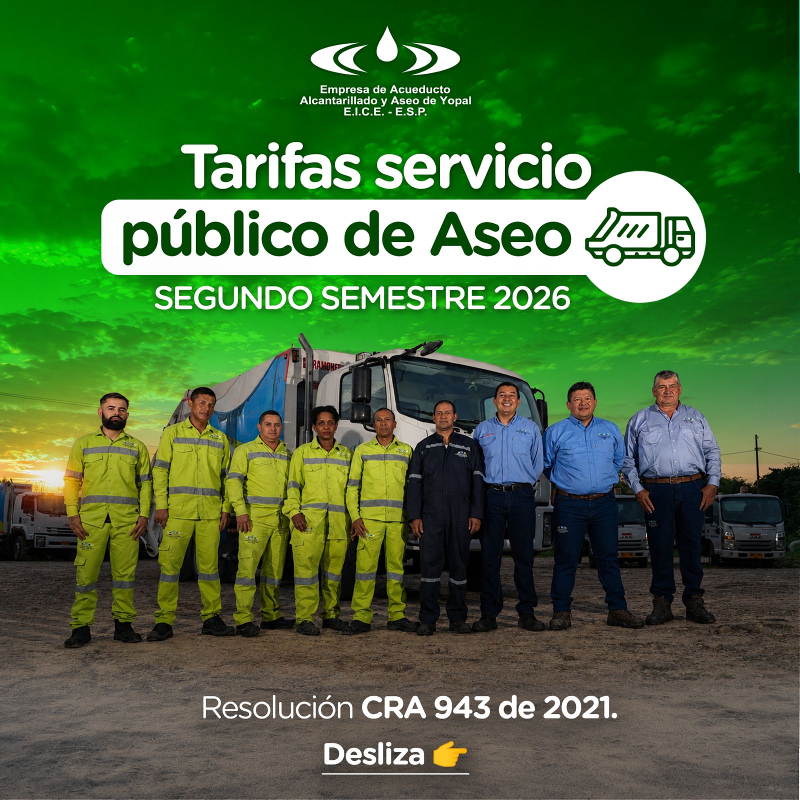 Tarifas aseo